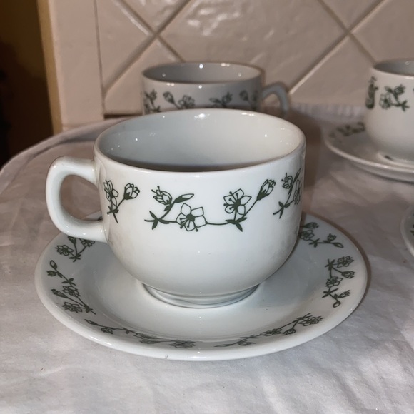 RARE HTF Porsgrund norway cup and saucer set of 6 each.   Like new - Picture 3 of 16